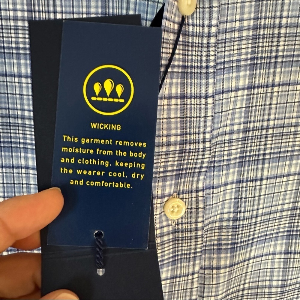 NWT Ralph Lauren XXL Performance Check Preppy Button Down Dress Shirt Stretch - Picture 7 of 14